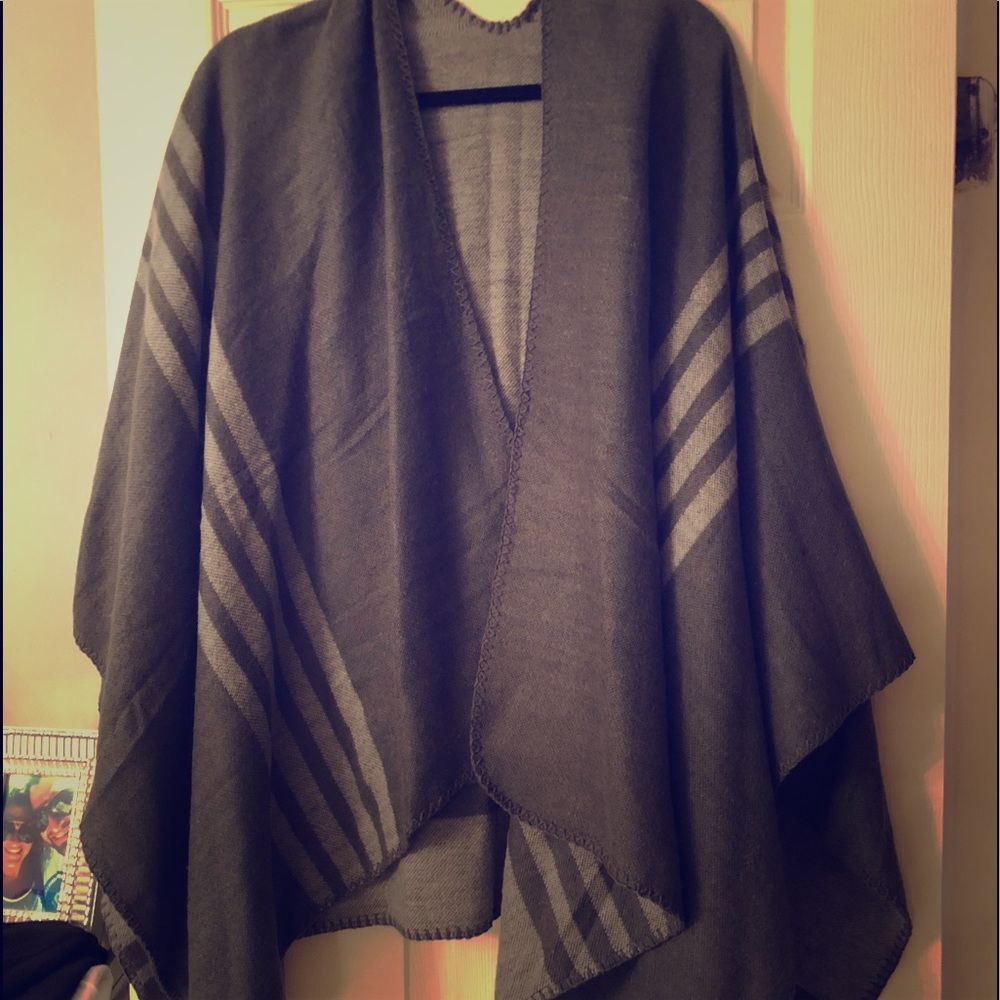 Reversible Poncho Cape